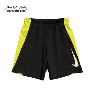 Nike 4T Black & Neon Yellow Athletic Shorts